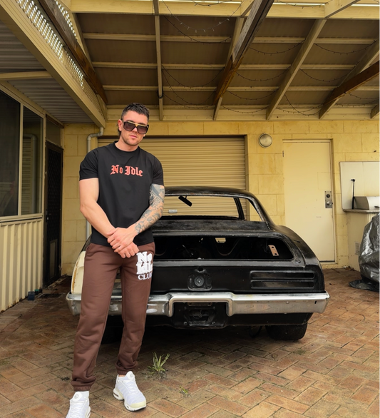 No Idle Club T-Shirt Black