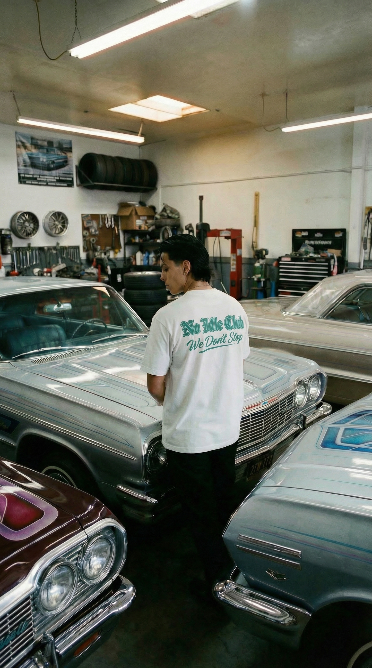 No Idle Club T-Shirt White